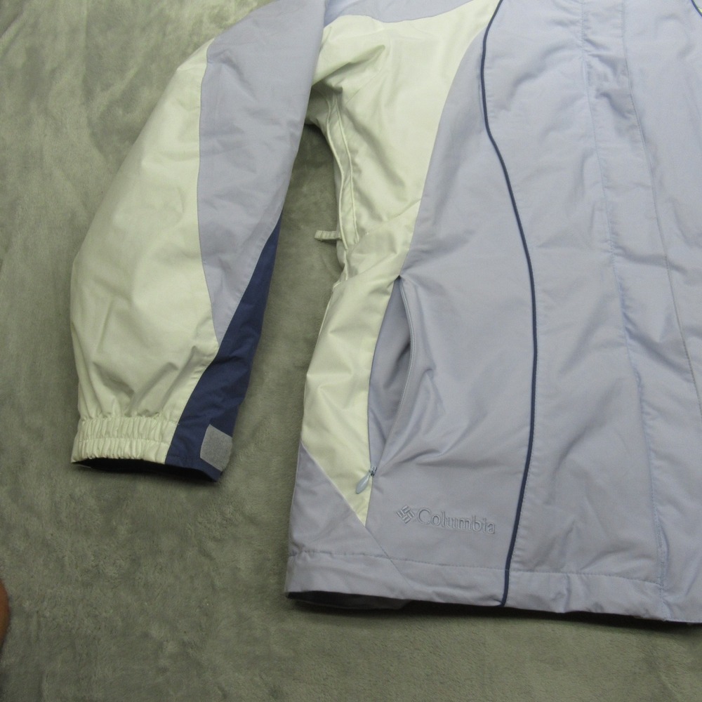 Columbia Jacket Womens Medium Purple White Waterproof Removable Puff Liner 3in1 - Picture 8 of 16